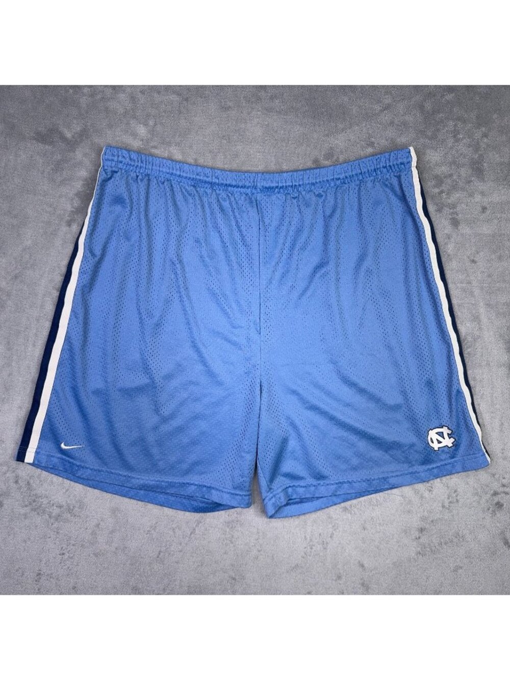 North Carolina Tarheels Shorts Mens 2XL XXL Nike Team Basketball Blue Mesh UNC